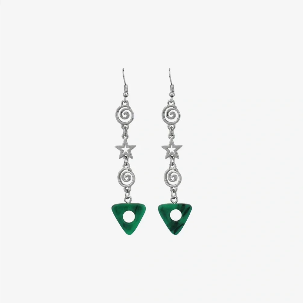 Coraline Stone & Stars Drop Earrings Hot Topic‎